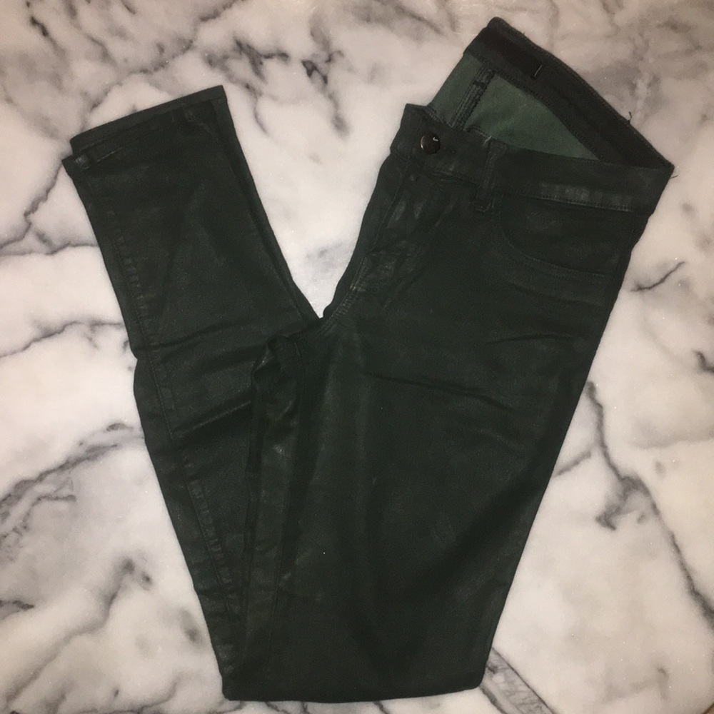 J Brand Waxed 5-pocket stretch pants